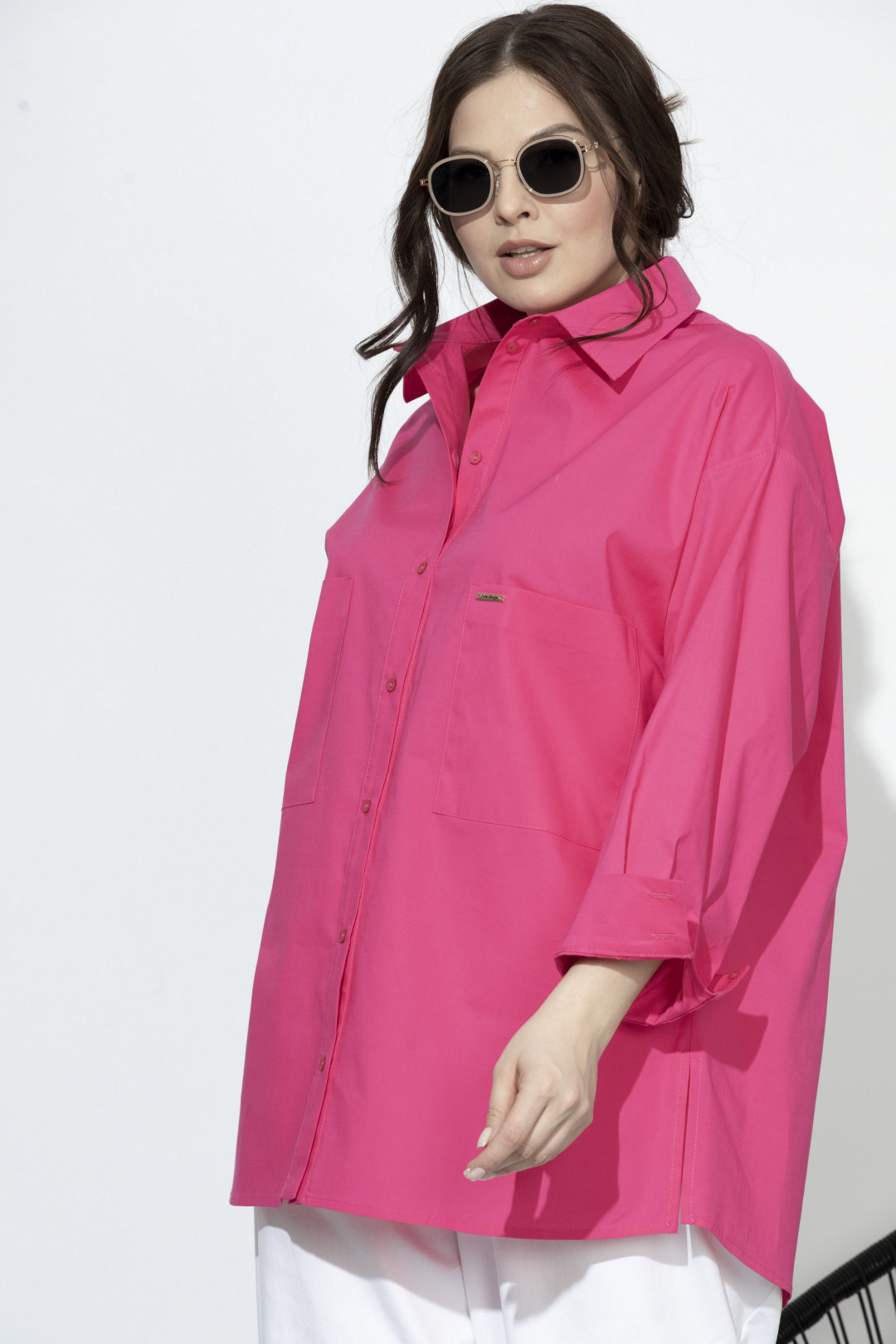 Блузка SOVA 11078 фуксия - фото 3